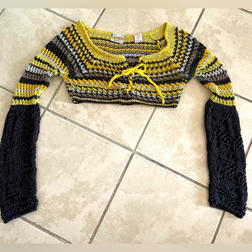 Vintage Miss Sixty Y2K Italy Knit Crop Sweater